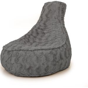 Drop & Sit - Zitzak/Stoel - Noa JR - imitatiebont - Antraciet - 100 Liter