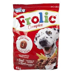 Frolic  Complet - Hondenvoer met Rund, Worteltjes en granen - 4kg