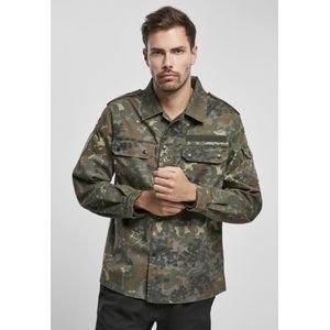 Brandit - BW Feldbluse flecktarn Overhemd - Camouflage - L - Groen/Bruin