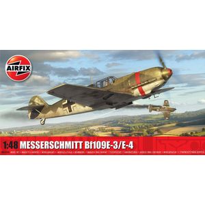 1:48 Airfix 05120C Messerschmitt Bf109E-3/E-4 - Propeller Vliegtuig Plastic Modelbouwpakket