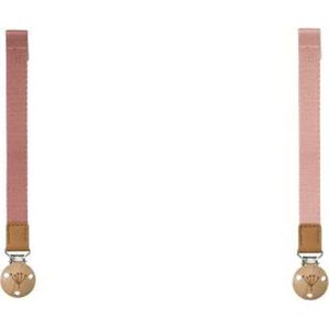 Fresk Speenkoord Dusty pink + Ash Rose - Set van 2