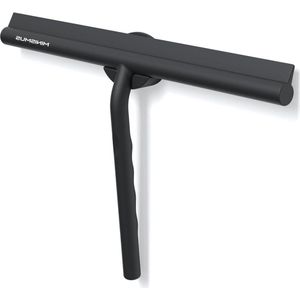 Douchewisser trekker voor douche - badkamer tegels - spiegels - ramen - magneethouder - zonder boren - zelfklevend - modern design - elegant - 33 cm zwart - Vlekkeloze reiniging