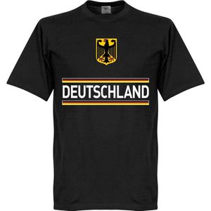 Duitsland Team T-Shirt - Zwart - Kinderen - 140