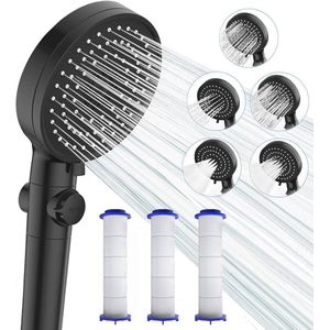 Waterbesparende Douchekop met Filter - Hoogdruk Handdouche - 5 Straalsoorten