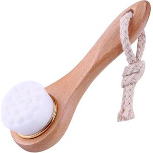 Aurgan Gezichtsborstel - Facial brush - fijne haren - gezichtsreiniging - make up reiniging - exfolierend -