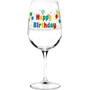 Wijnglas fun verjaardagscadeau Happy Birthday 500 ml