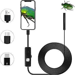 DailySupplies® USB Endoscoop Android– Draadloze Inspectiecamera HD – WiFi endoscoop inspectie camera Voor Android – Zwart