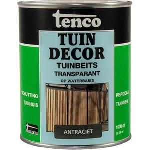 Tenco tuindecor beits transparant antraciet - 1 liter