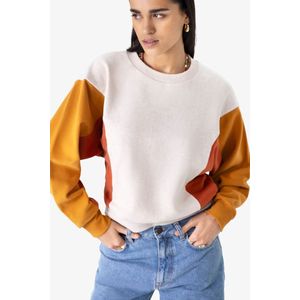 Sissy-Boy - Off-white colourblock sweater