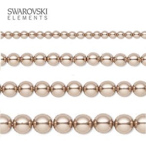 Swarovski Elements, 100 stuks Swarovski Parels, 4mm, bronze (5810)