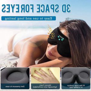 3D Bluetooth-slaapmasker met ultradunne luidsprekers - draadloze slaapkoptelefoon - can onderweg worden gewassen met slapeloosheidsmeditatie