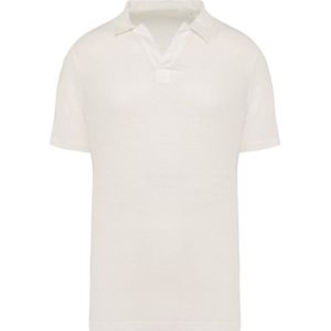 Native Spirit Linnen herenpolo NS220 - Ivory - 3XL