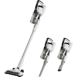 Goodivery® - Steelstofzuiger Draadloos - Steelstofzuigers - Snoerloze steelstofzuiger zonder zak - 150 Watt - 25x22x109cm - Wit en Zwart