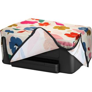 kwmobile linnen hoes geschikt voor Epson WorkForce Pro WF-3725DWF / 4725DWF cover - Printer beschermhoes - Bonte bloemen design