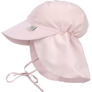 lassig uv flap hat light pink 7-18m / size 46-49cm