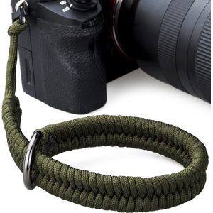 YONO Nylon Camera Polsband Universeel – Wrist Strap – Handvat Grip – Hand Riem geschikt voor Canon / Nikon / Sony - Donkergroen