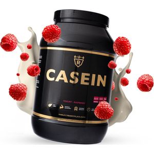 Rebuild Nutrition Casein - Nacht Proteïne/Caseïne Micellaire/Eiwitshake - Langzame Eiwitten - Yoghurt Framboos smaak - Eiwitgehalte 90% - 1800 gram
