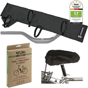 Universele NC-17 beschermhoezen voor e-bike stuur en fiets zadelbescherming - waterdicht en robuust - transportbescherming achterdragers fietsdragers - e-bikebescherming model met zoekwoorden toegevoegd.