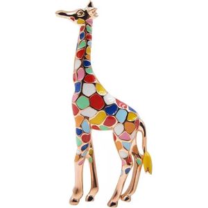 Zelto-Broche-Giraffe-Blauw-Rood-Geel-Wit-Groen-Roze-Oranje-Broche Boetiek