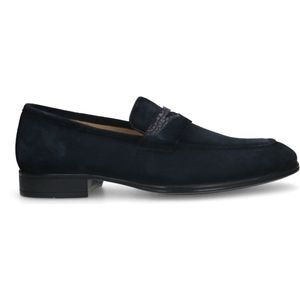 Black label - Heren - Blauwe suède loafers - Maat 45