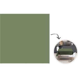 Tafelkleed - Tafellaken - 120x120 cm - Groen - Effen kleur - Olijfgroen - Binnen en Buiten