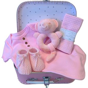Kraamcadeau Kraamkado meisje - meisje - baby geschenkset - kraamcadeau meisje - baby memorie box - babyshower cadeau - 7 in 1 kado