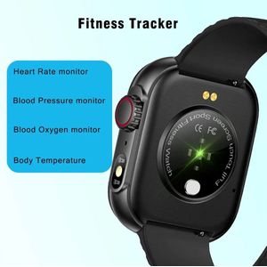 Senbono Smart Watch Mannen Vrouwen Led Zaklamp 100 + Sportmodi Fitness Tracker Lichaamstemperatuur 2.01 ""Scherm Smartwatch Mannen Vrouwen