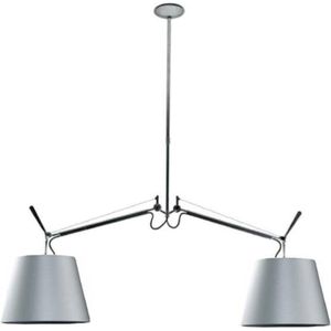 Artemide Tolomeo Due Bracci hanglamp Ø 42 cm satijngrijs