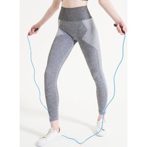 Lucas&Olivia- Sportlegging Dames- Sportbroek Dames-Yoga- Pilates- Hardlopen- Wandelen- Fitness- High Waist- Melange Wit Maat XS