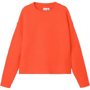 Name it Kinderkleding Meisjes Oranje Knit Trui Vajsa Tigerlily - 158/164