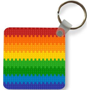 Sleutelhanger - Uitdeelcadeautjes - Patoon - Regenboog - Plastic