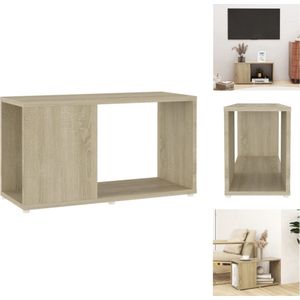 vidaXL TV-kast - Spaanplaat - 60 x 24 x 32 cm - Sonoma eiken - Kast