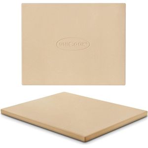 Thermisch Schokbestendige Pizzasteen voor Oven en BBQ - Perfect voor Pizza, Brood en Koekjes 38x30 cm