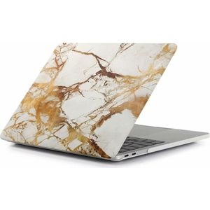 Hardshell Case - Geschikt voor oude MacBook Air - Voor Air 13 inch A1466 (2012) - Marmer Wit Goud