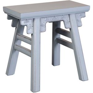 Fine Asianliving Chinese Kruk Pastel Grijs Met Details B50xD23xH47cm Chinese Meubels Oosterse Kast