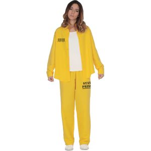 VIVING COSTUMES / JUINSA - Gevangenis kostuum in het geel voor vrouwen - Geel - M / L