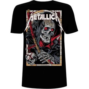 Metallica Heren Tshirt -L- Death Reaper Zwart