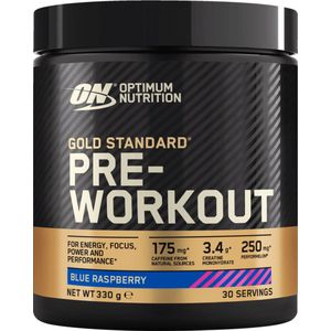 Optimum Nutrition Gold Standard Pre Workout - Blue Raspberry - Pre-Workout - 330 gram (30 doseringen)