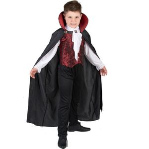 LUCIDA - Verkleedkostuum vampier voor jongens Halloween kleren - M 122/128 (7-9 jaar)