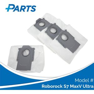 Roborock S7 MaxV Ultra Stofzakken van Plus.Parts® geschikt voor Roborock - 4 stuks