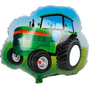 Tractor ballon - 65x64cm - Folie ballon - Helium - Leeg - Boer - Tractor - Ballonnen - Auto - Car - Auto ballon - Versiering - Thema feest - Verjaardag - Kinderfeest - Nederland