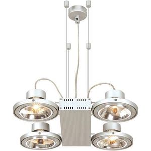 Hanglamp Cool - lichtgrijs aluminium - inclusief 4x50w AR111