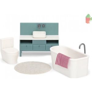 Lundby poppenhuis Basic Badkamerset wit