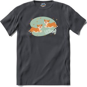 Woof! Twee Honden | Honden - Dogs - Hond - T-Shirt - Unisex - Mouse Grey - Maat 3XL