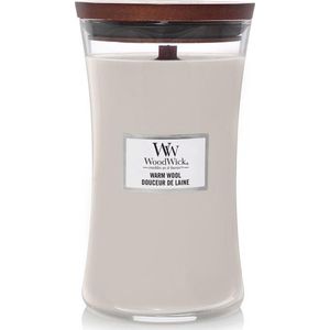 WoodWick Hourglass Large Geurkaars - Warm Wool