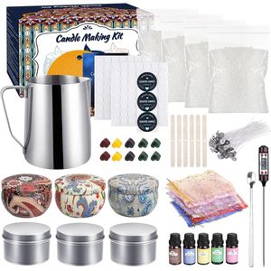 Kaarsenmakerset - Maak je eigen kaarsenset, doe-het-zelf geurkaarsencadeauset, kaarsenmaakset