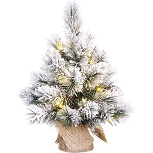 Black Box Trees Dinsmore Kunstkerstboom in Jute met LED Verlichting - H45 cm - Frosted Green