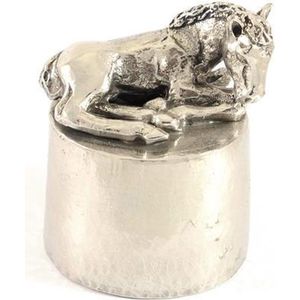Paard liggend Zilvertin - Paarden Asbeeld Dieren Urn Voor Uw Geliefde Paard