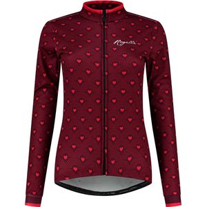 Rogelli Hearts Fietsjack Winter - Dames - Rood - Maat L