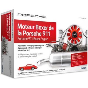 1:4 Franzis 15099-8 Moteur Boxer De La Porsche 911 - Motor Engine Kit - Volledig in de Franse taal! Plastic Modelbouwpakket